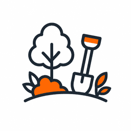 Logo paysagisme BatiForge